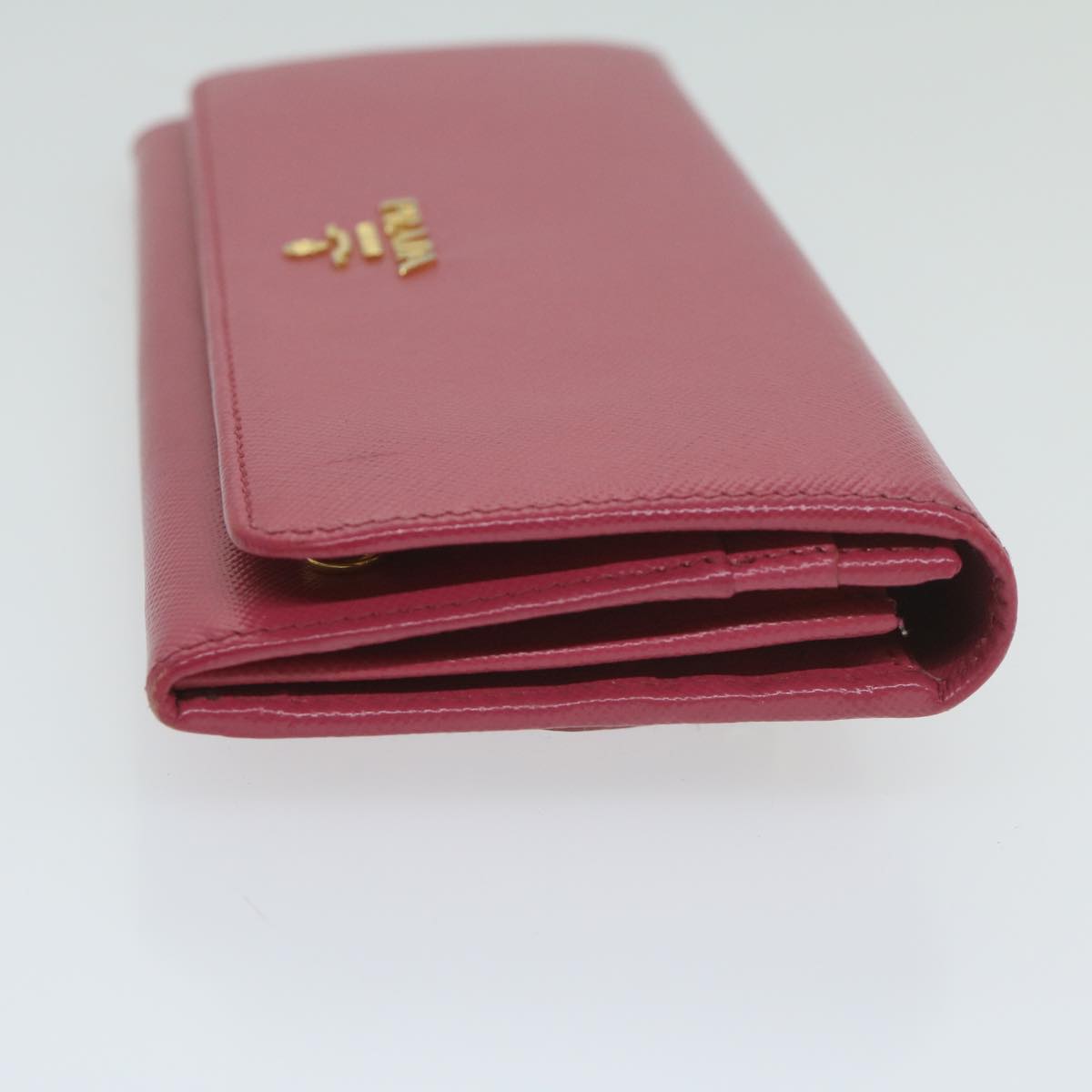 PRADA Long Wallet Safiano leather Pink ai698