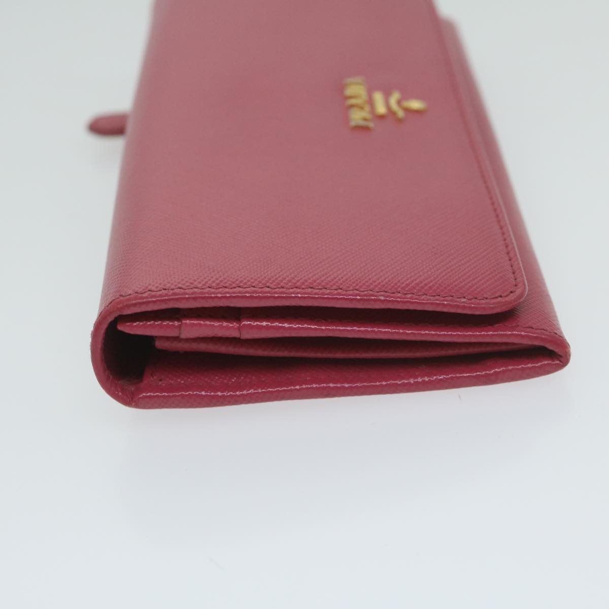 PRADA Long Wallet Safiano leather Pink ai698