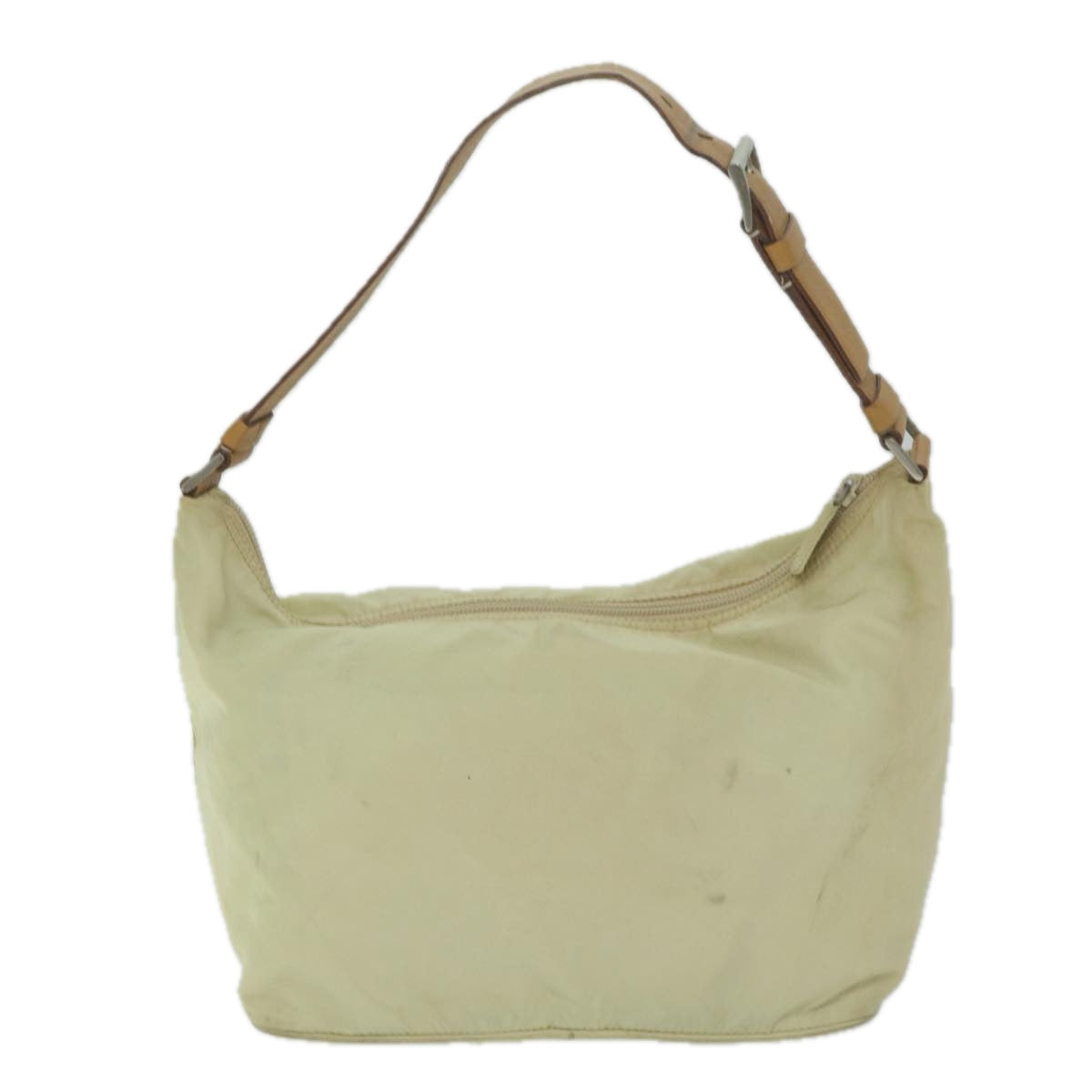 PRADA Shoulder Bag Nylon Cream ai734