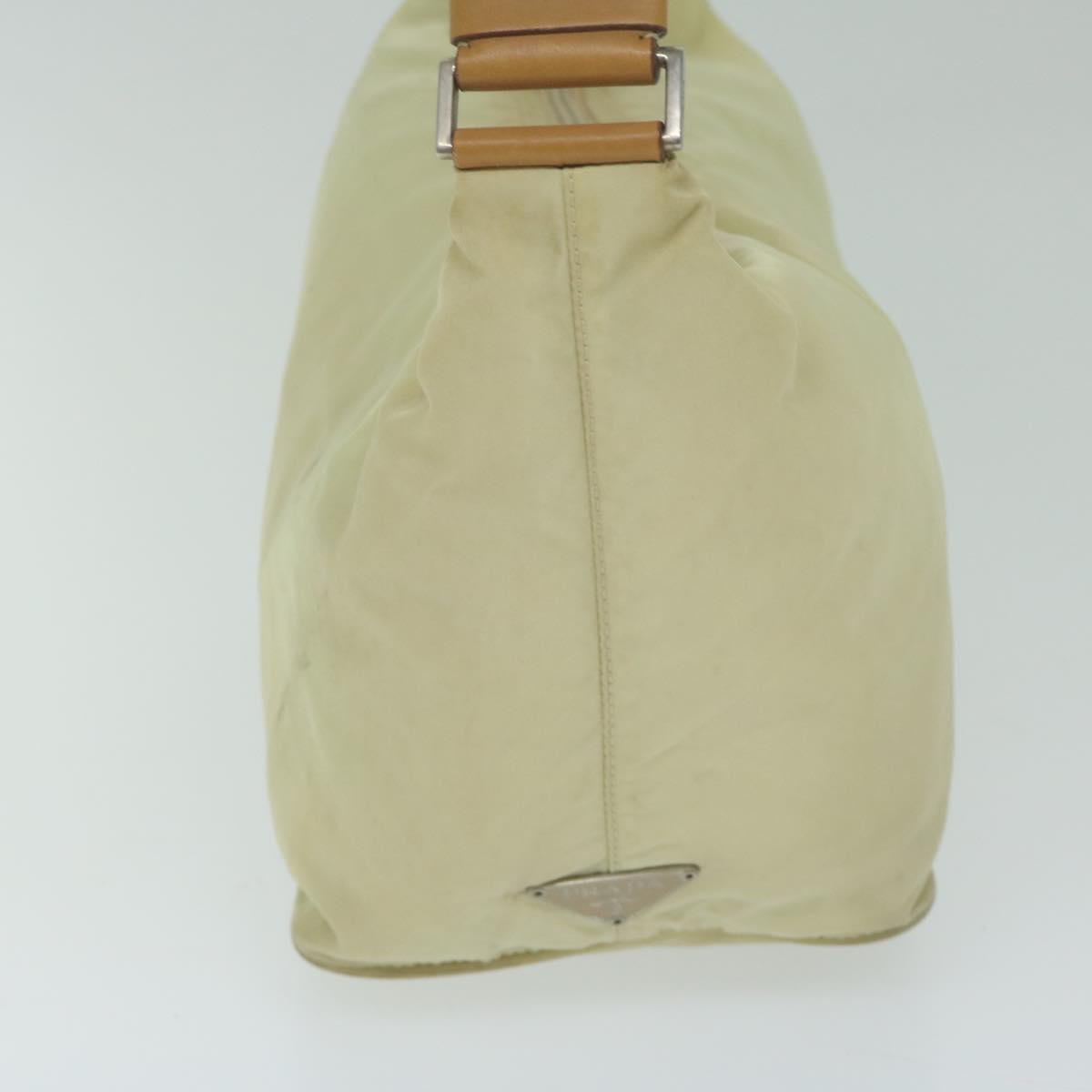 PRADA Shoulder Bag Nylon Cream ai734