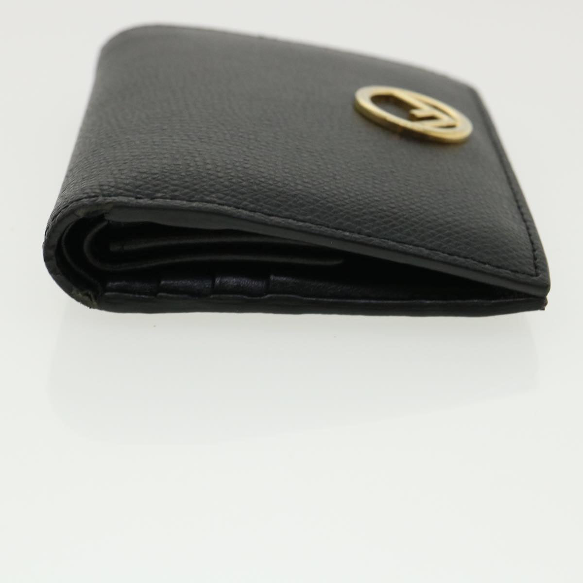 FENDI Wallet Leather Black am3478
