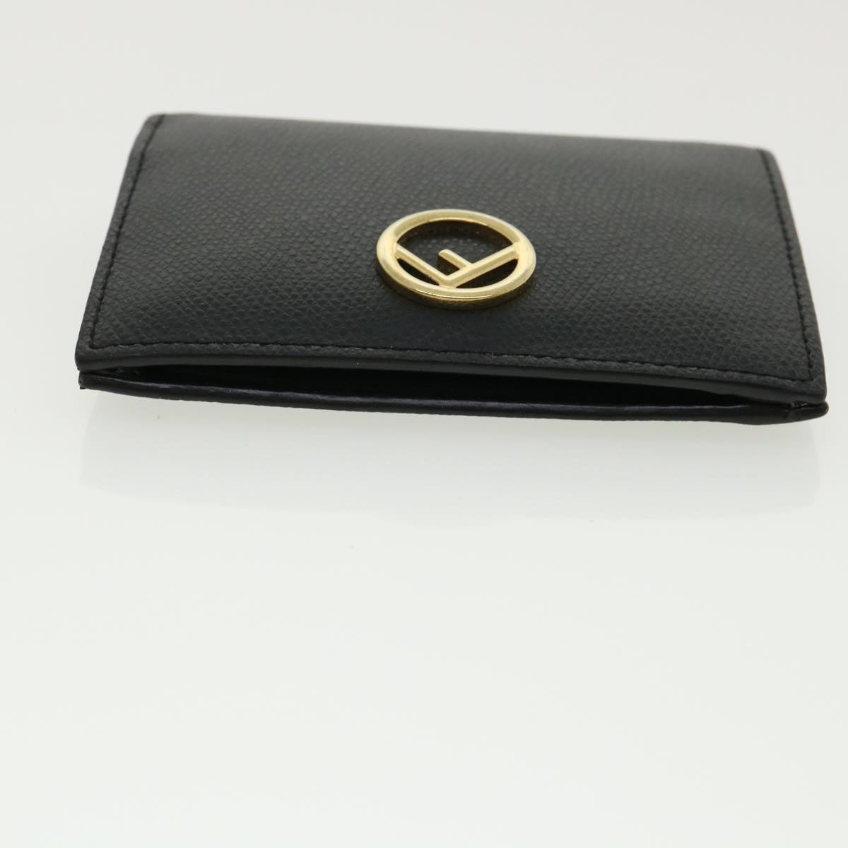 FENDI Wallet Leather Black am3478