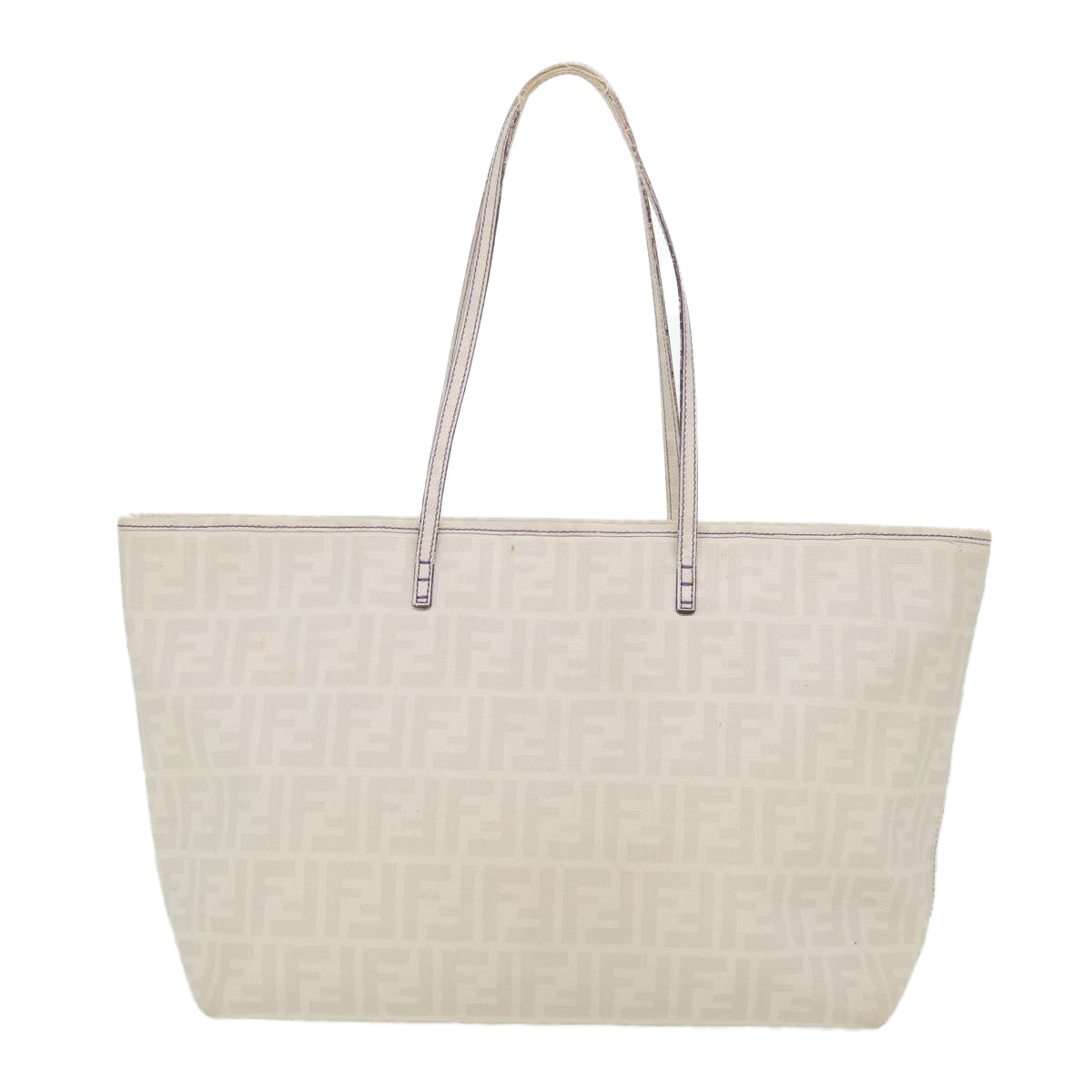 FENDI Zucca Canvas Tote Bag White 8BH185-UZD 108-211 am4133