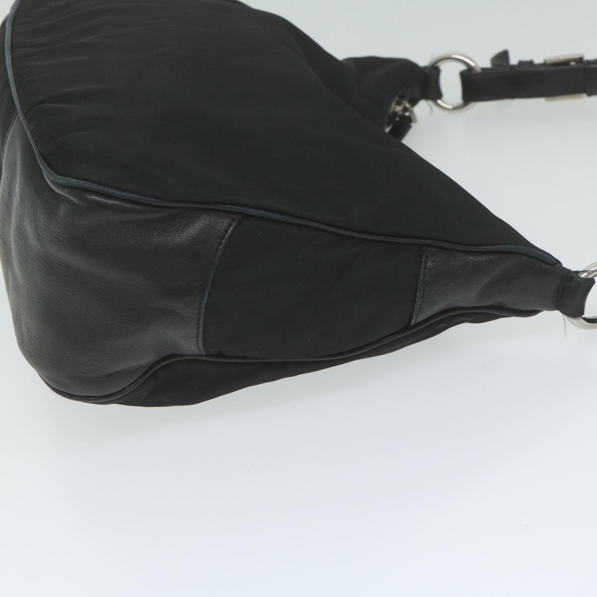 PRADA Shoulder Bag Nylon Black am5243