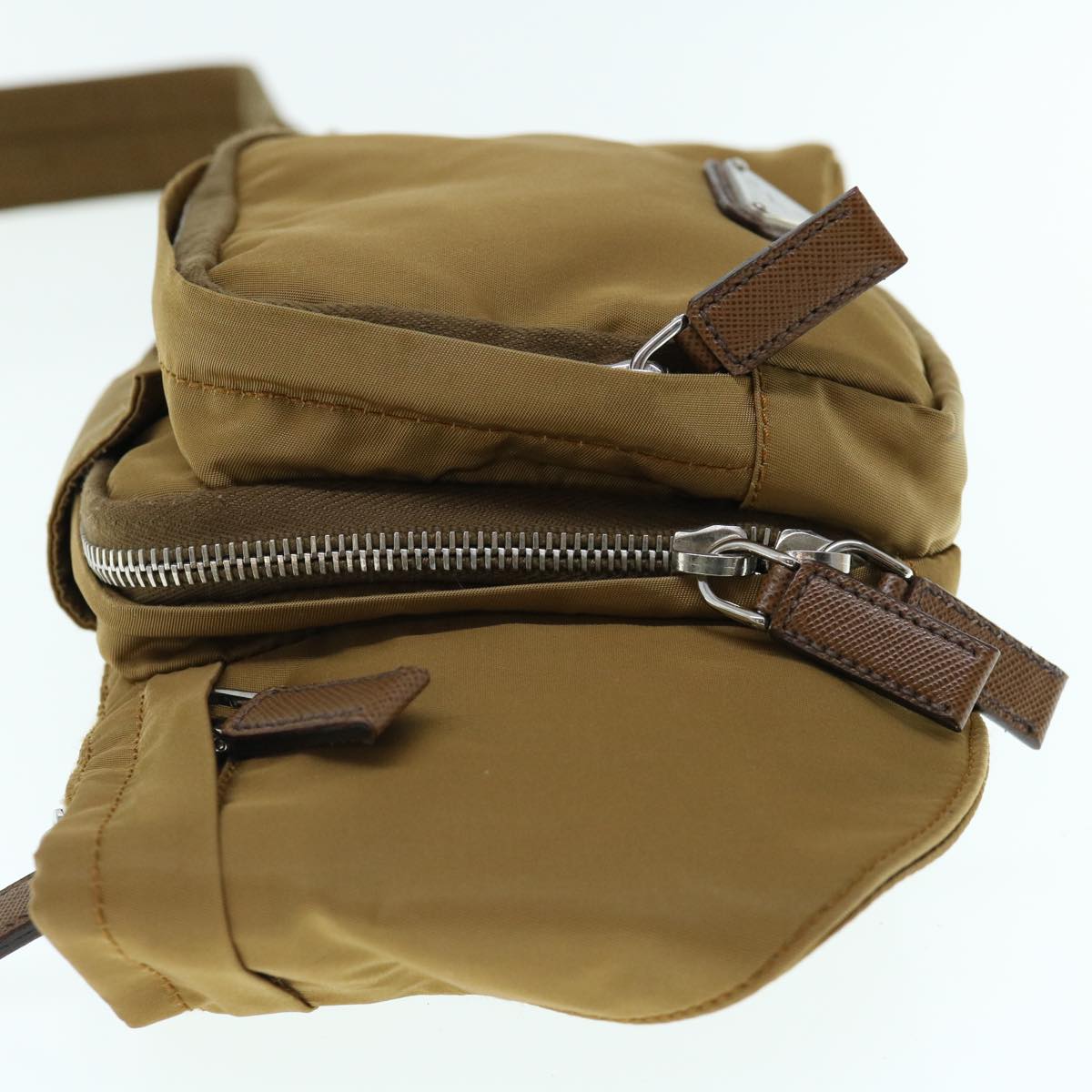 PRADA Waist bag Nylon Brown am5436