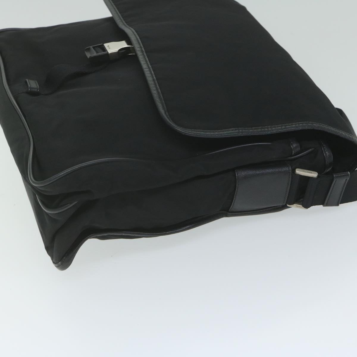 PRADA Shoulder Bag Nylon Black am5455