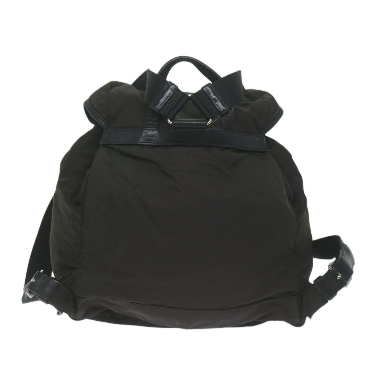 PRADA Backpack Nylon Brown am5476