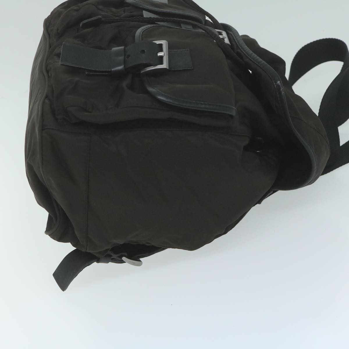 PRADA Backpack Nylon Brown am5476