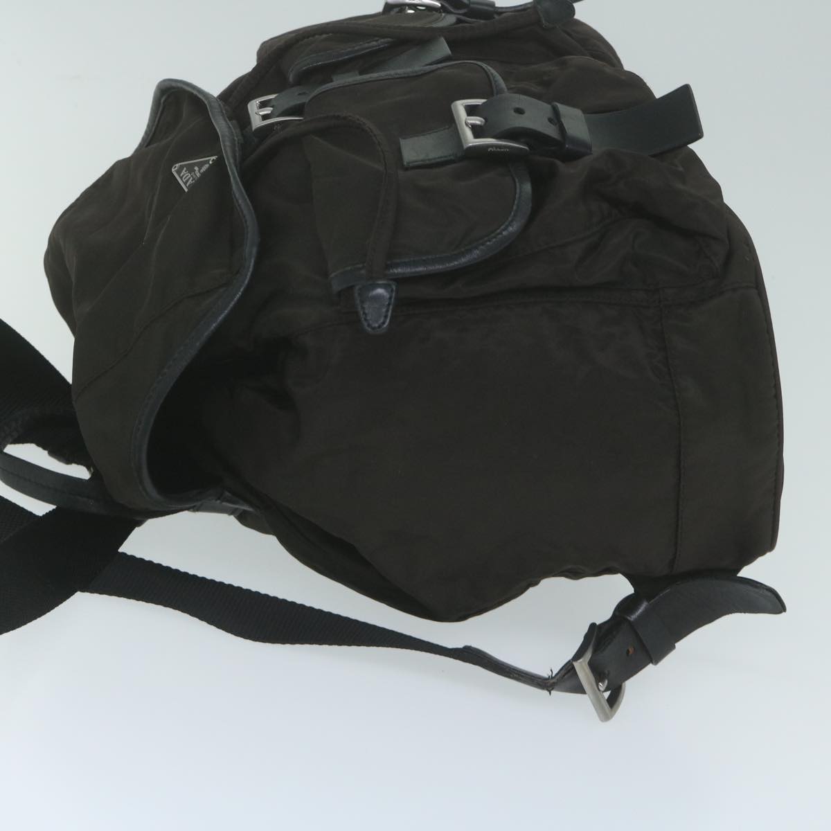 PRADA Backpack Nylon Brown am5476