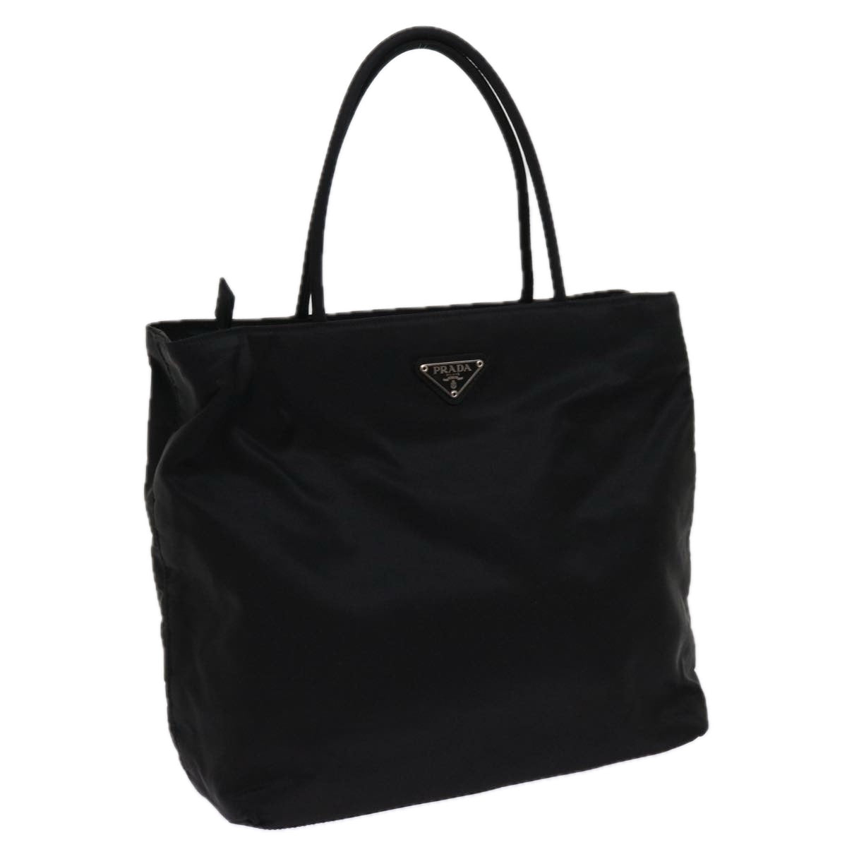 PRADA Hand Bag Nylon Black am5491