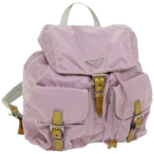 PRADA Backpack Nylon Pink  am5834