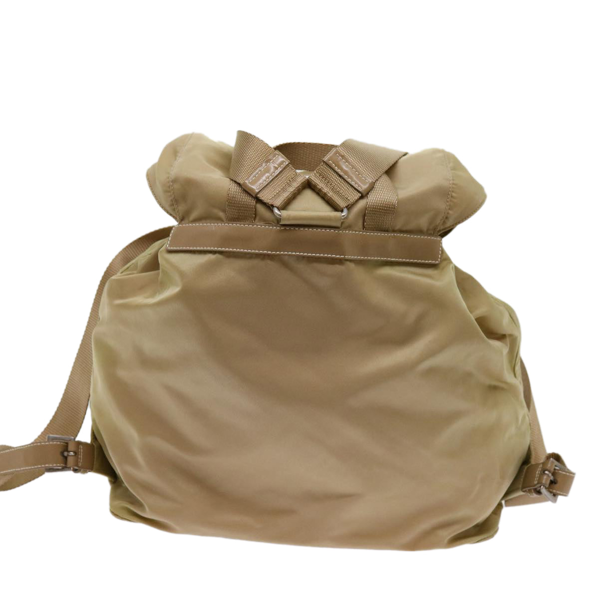 PRADA Backpack Nylon Beige  am5991