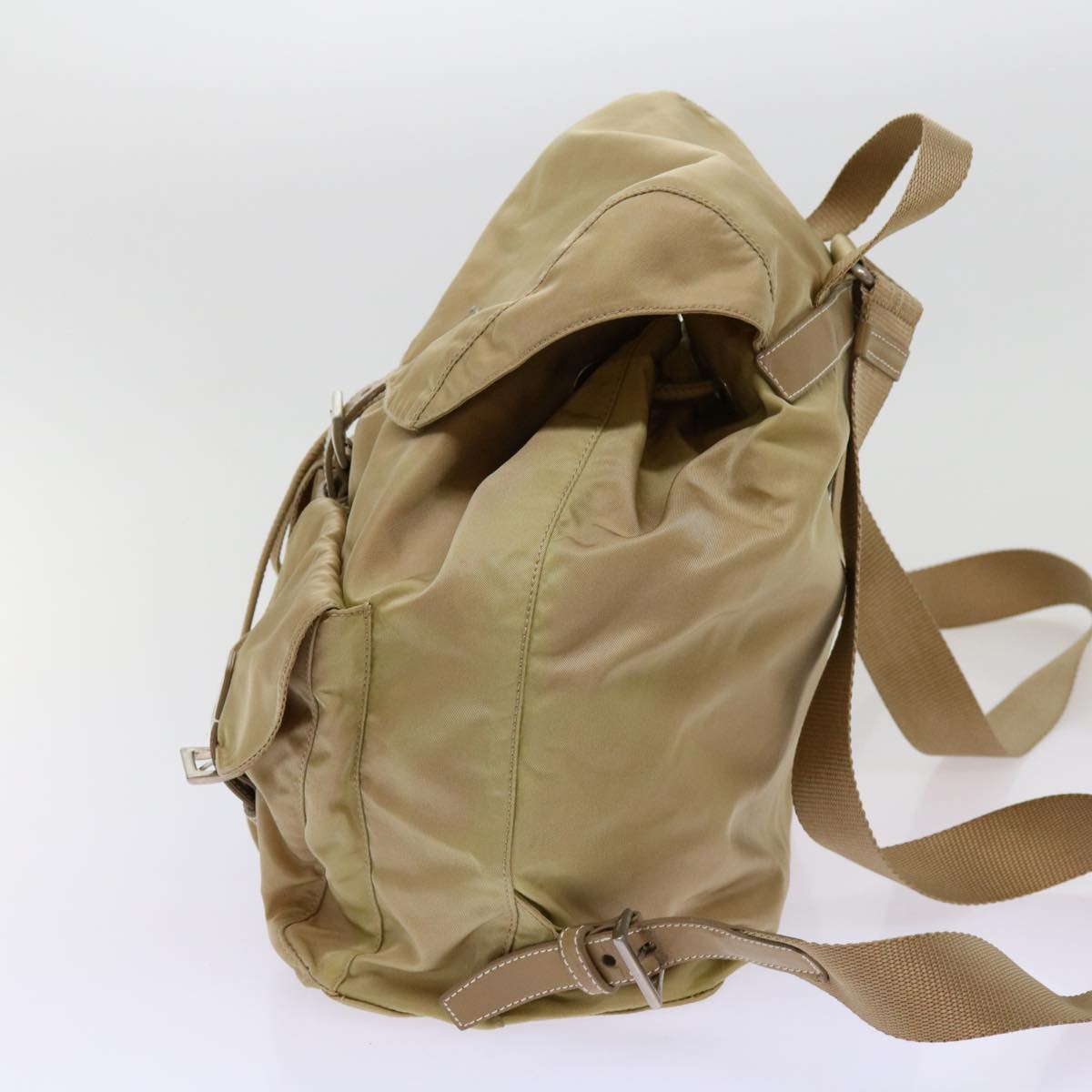 PRADA Backpack Nylon Beige  am5991