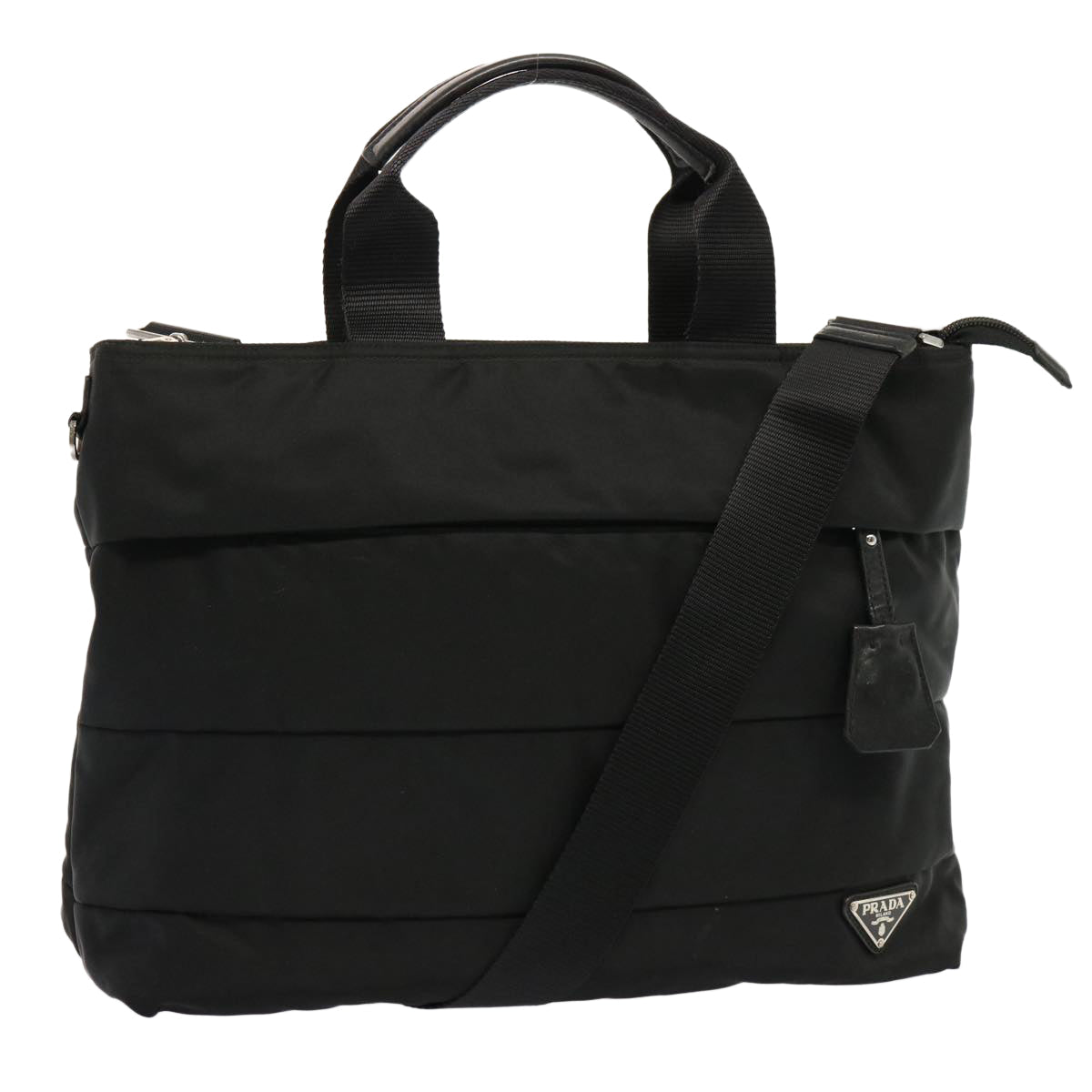 PRADA Hand Bag Nylon 2way Black am6029