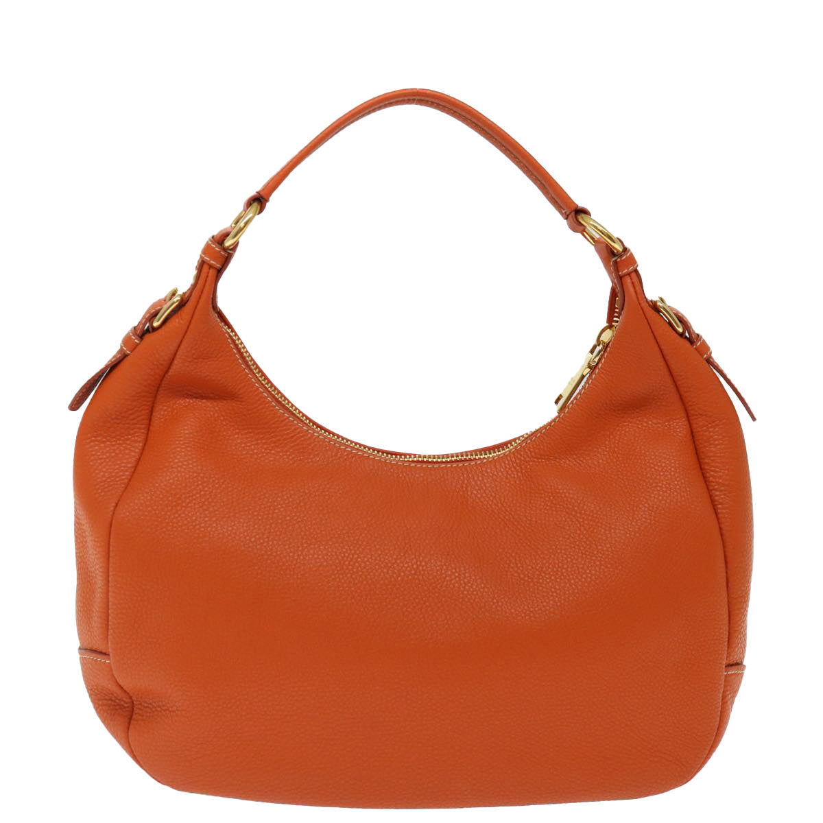 PRADA Shoulder Bag Leather Orange am6047