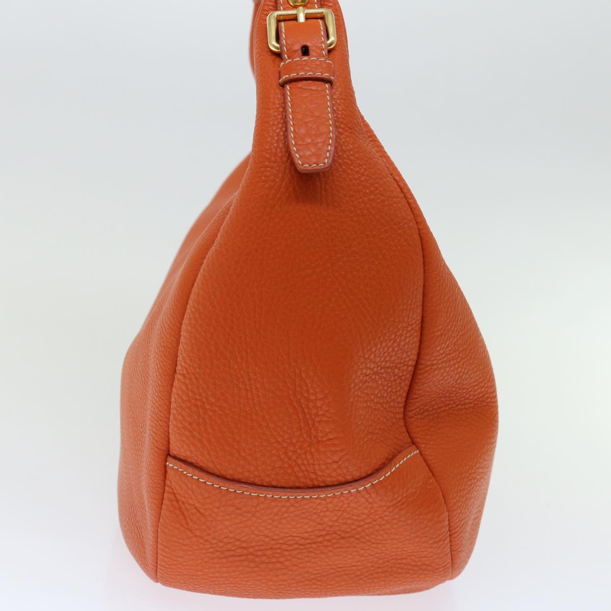 PRADA Shoulder Bag Leather Orange am6047