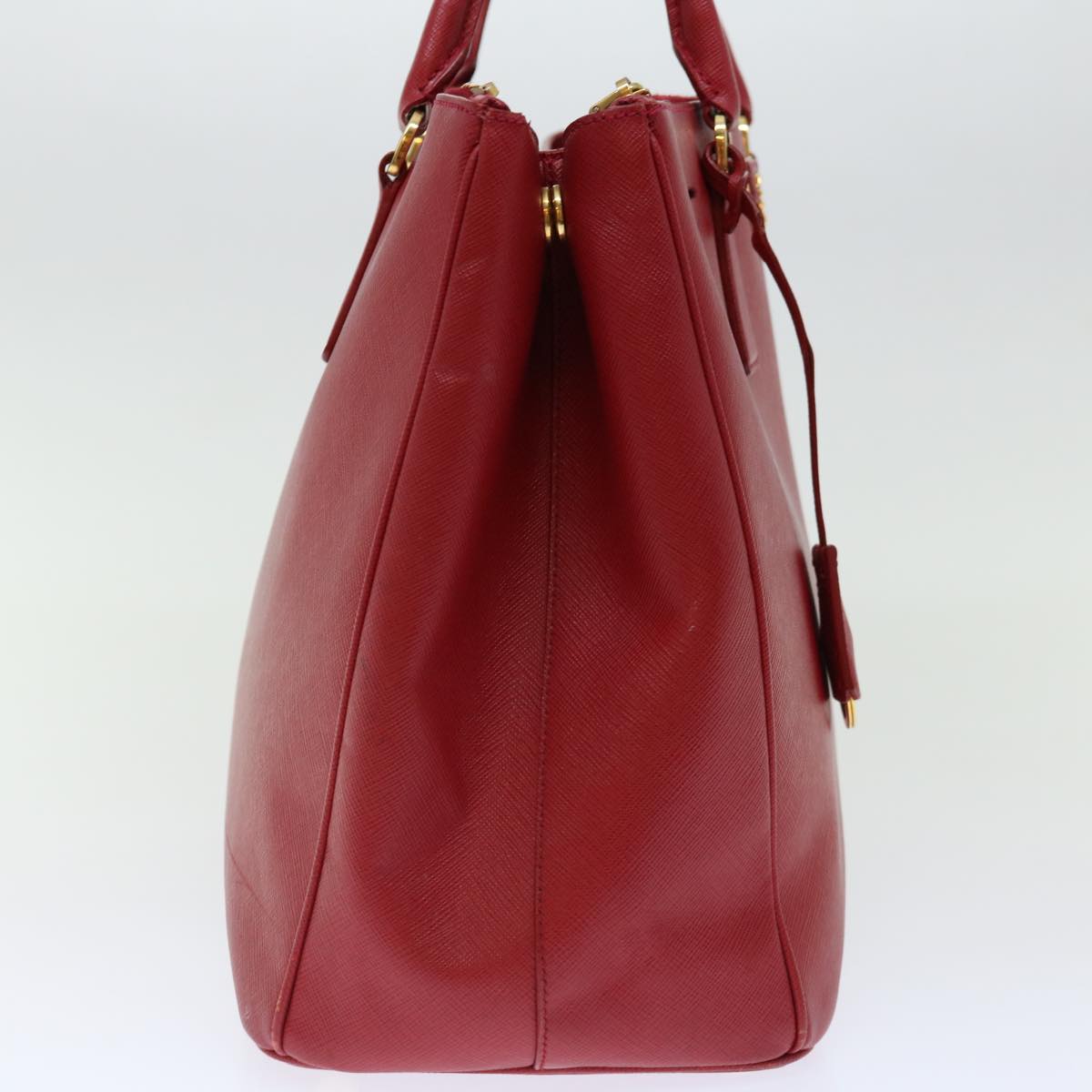 PRADA Galleria Hand Bag Safiano leather Red am6067