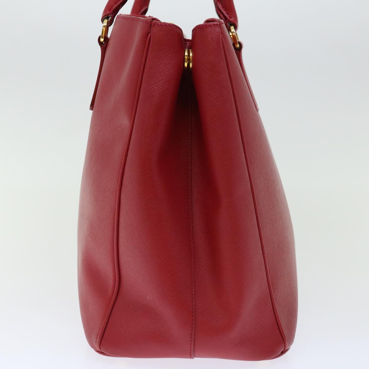 PRADA Galleria Hand Bag Safiano leather Red am6067