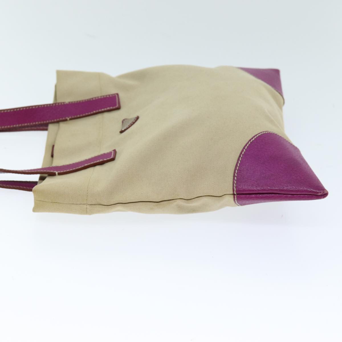 PRADA Tote Bag Canvas Beige am6227