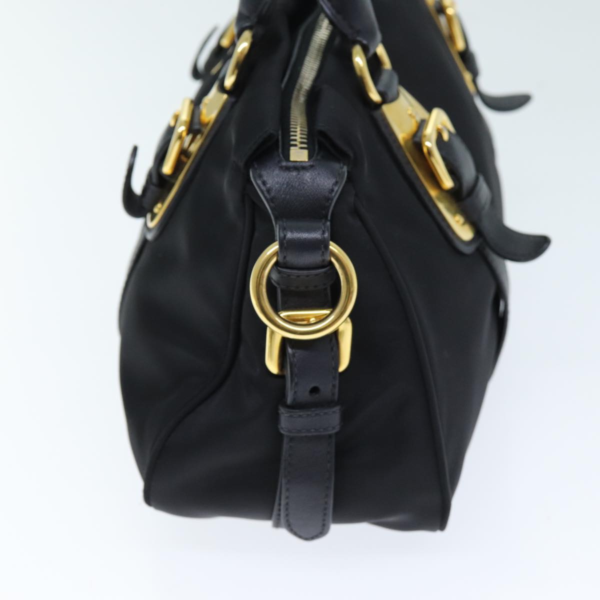 PRADA Hand Bag Nylon 2way Black am6252