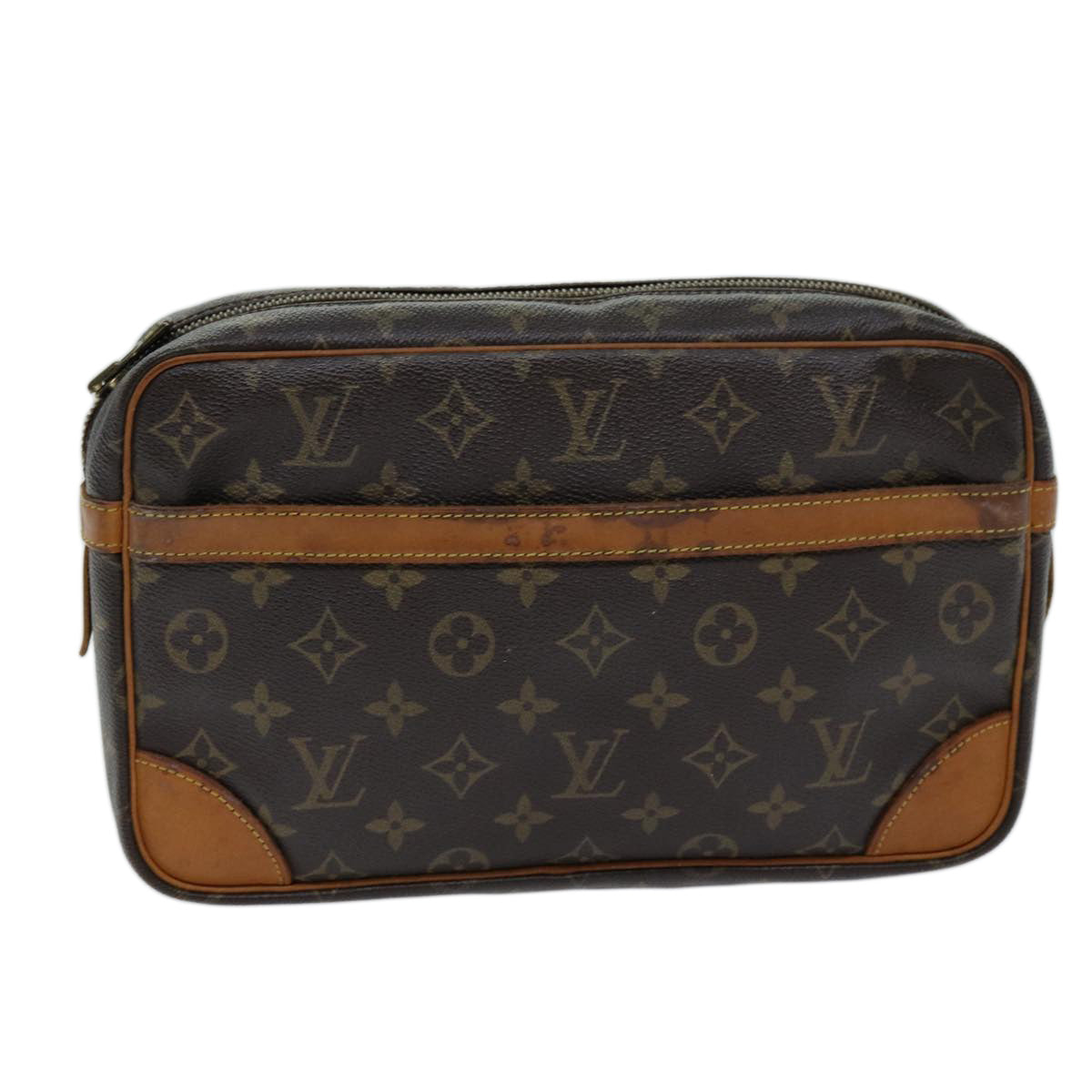 LOUIS VUITTON Monogram Compiegne 28 Clutch Bag M51845 LV am6270