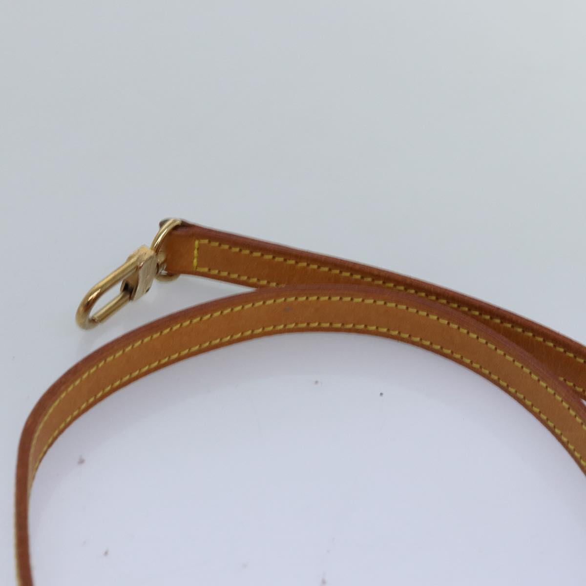 LOUIS VUITTON Shoulder Strap Leather 35.8"" Beige LV am6281