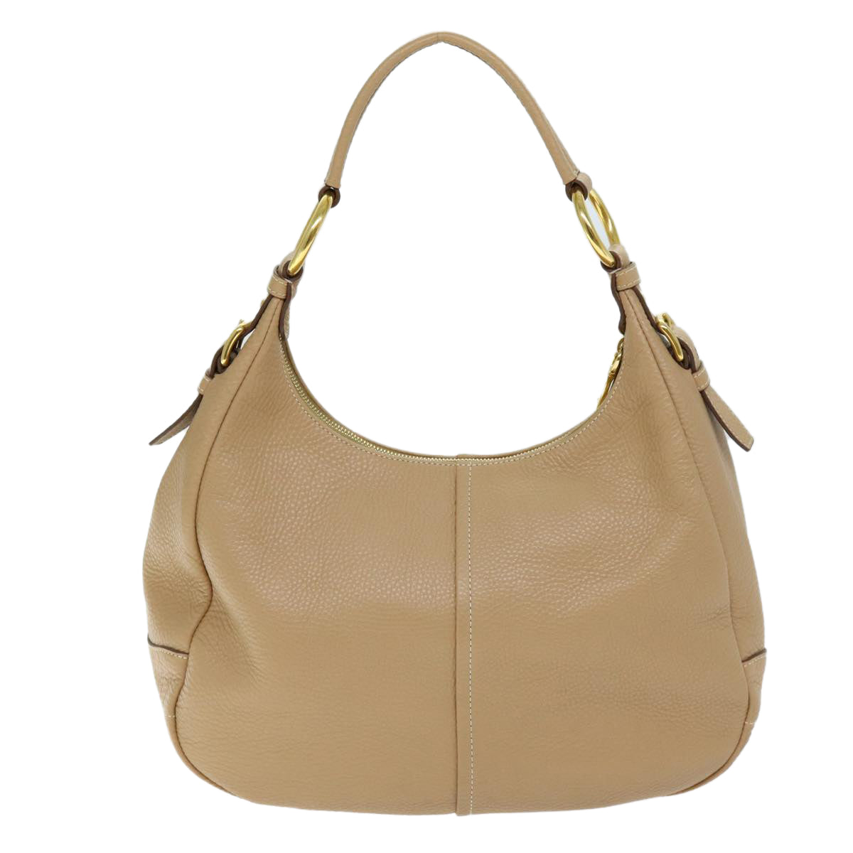 PRADA Shoulder Bag Leather Beige am6292