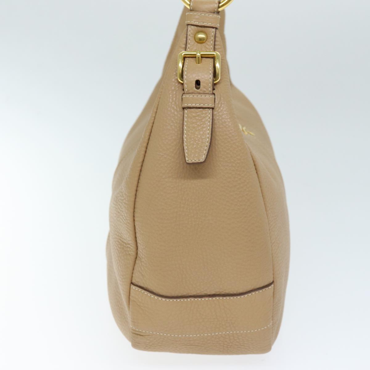 PRADA Shoulder Bag Leather Beige am6292