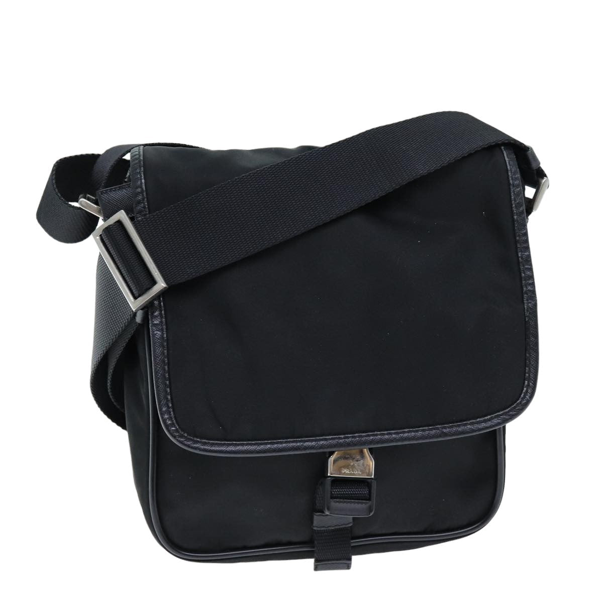 PRADA Shoulder Bag Nylon Black am6294