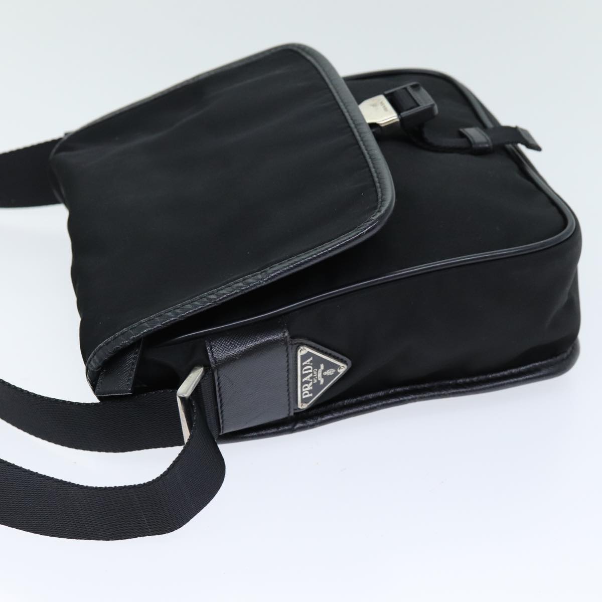 PRADA Shoulder Bag Nylon Black am6294