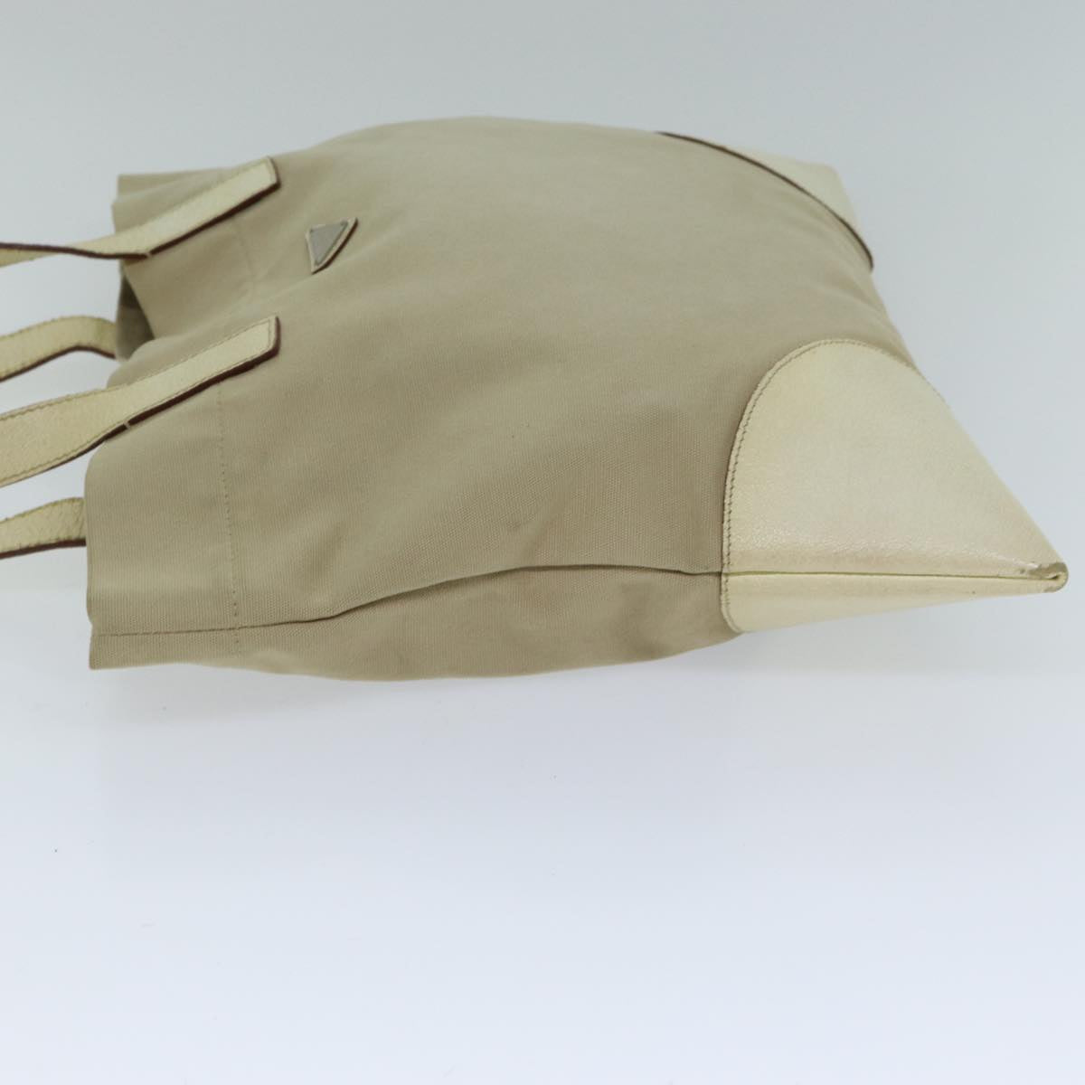 PRADA Tote Bag Canvas Beige am6376