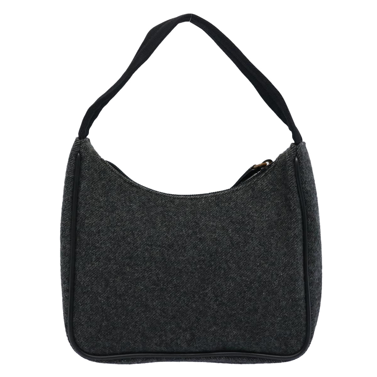PRADA Sports Mini Hand Bag Wool Gray ar11085