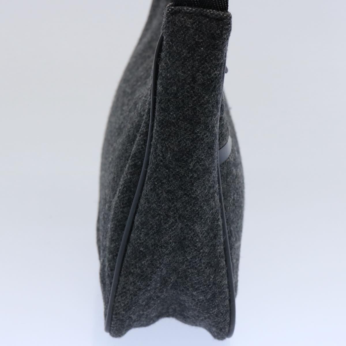 PRADA Sports Mini Hand Bag Wool Gray ar11085