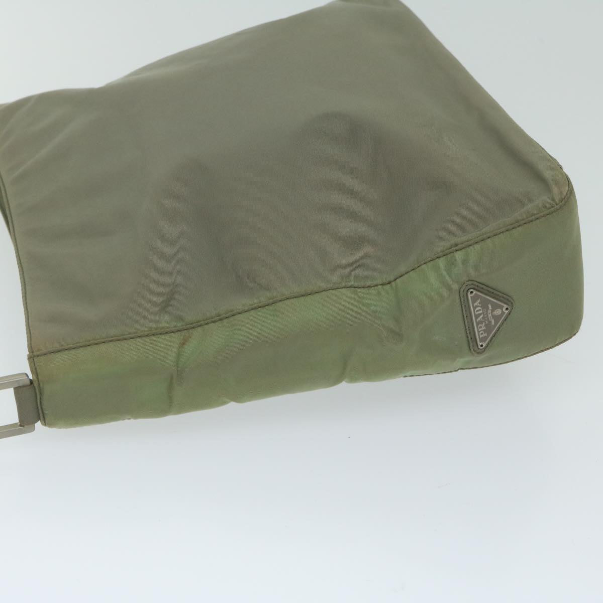 PRADA Shoulder Bag Nylon Khaki ar11109