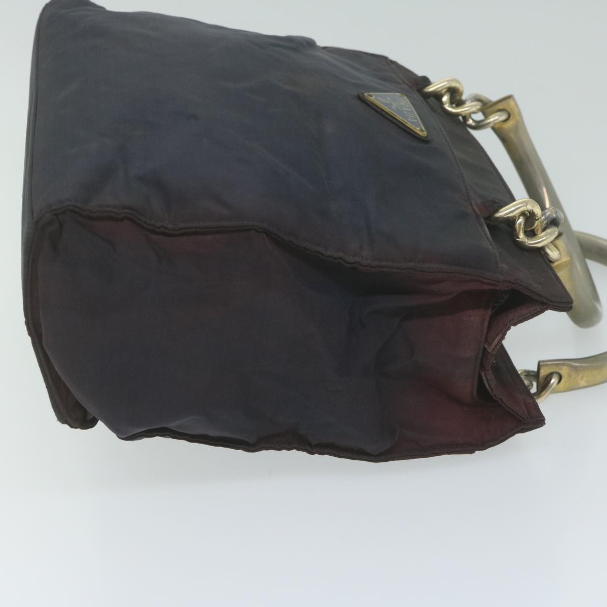 PRADA Hand Bag Nylon Navy ar11168B