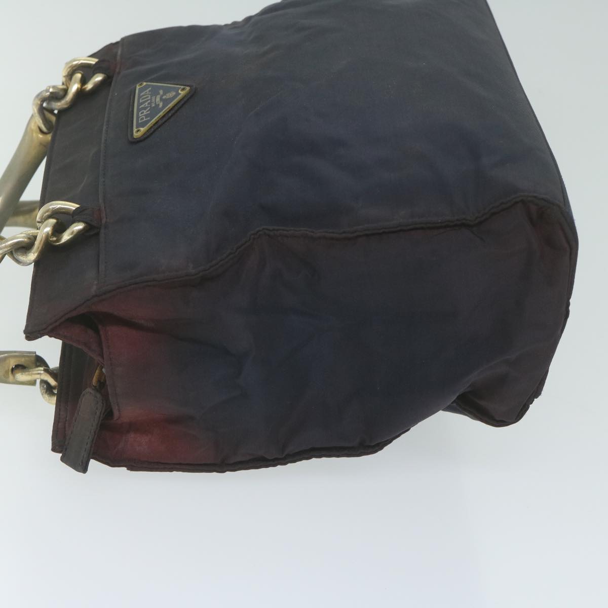 PRADA Hand Bag Nylon Navy ar11168B