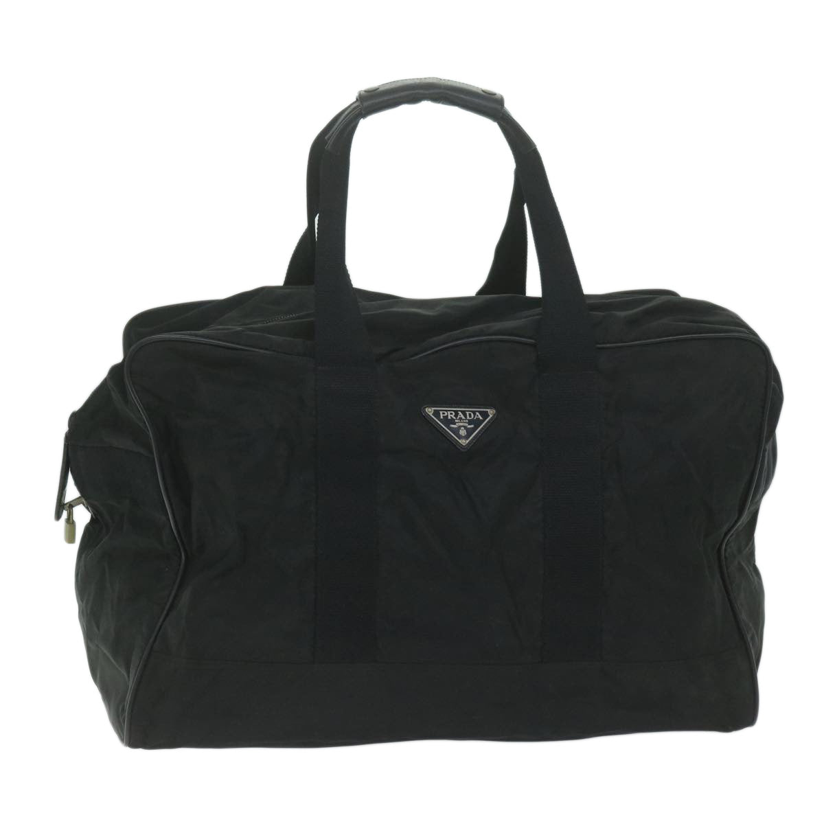 PRADA Boston Bag Nylon Black ar11307
