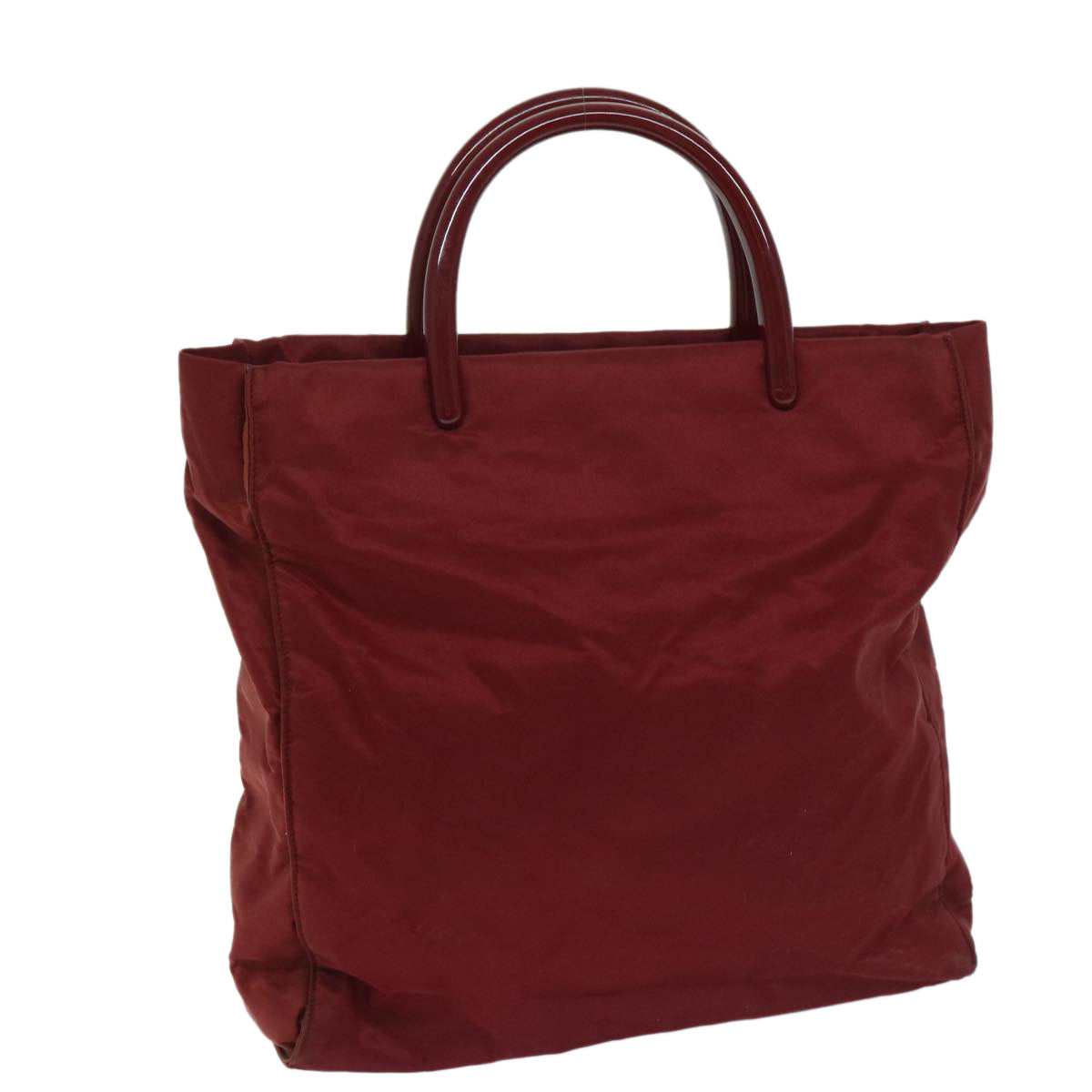 PRADA Hand Bag Nylon Red  ar11518