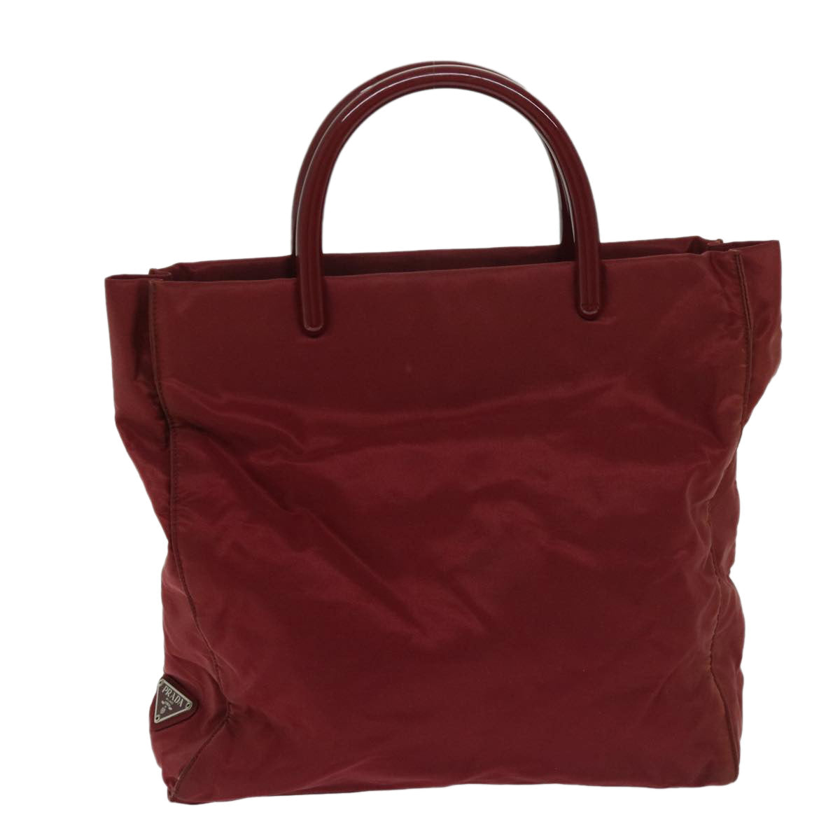 PRADA Hand Bag Nylon Red  ar11518