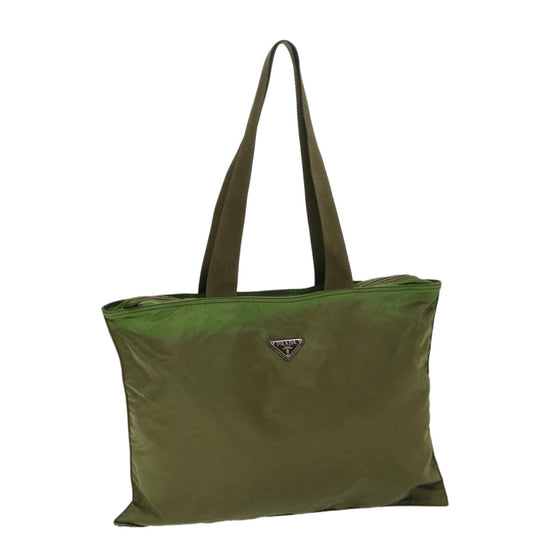 PRADA Tote Bag Nylon Khaki  ar11532