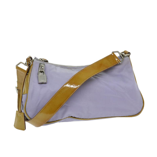 PRADA Shoulder Bag Nylon Purple  ar11538