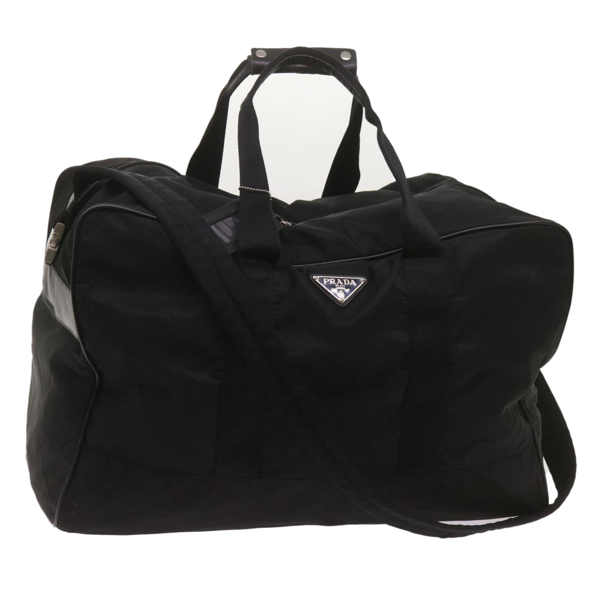 PRADA Boston Bag Nylon 2way Black  ar11543