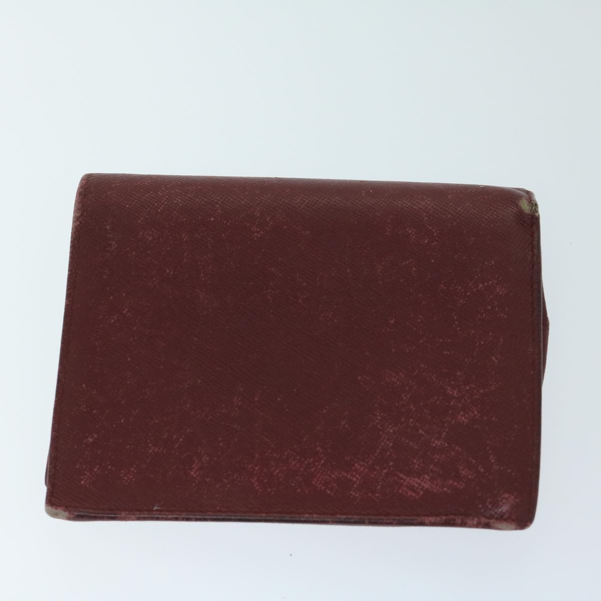 PRADA Wallet Leather nylon 8Set Black Red Brown  ar11556
