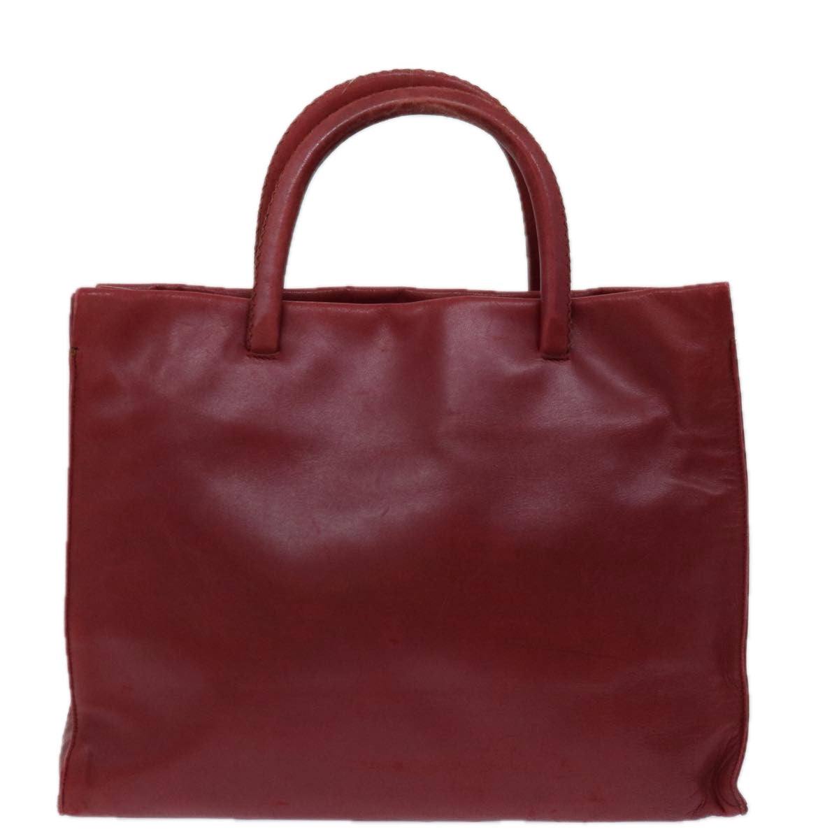 PRADA Hand Bag Leather Red ar11571B