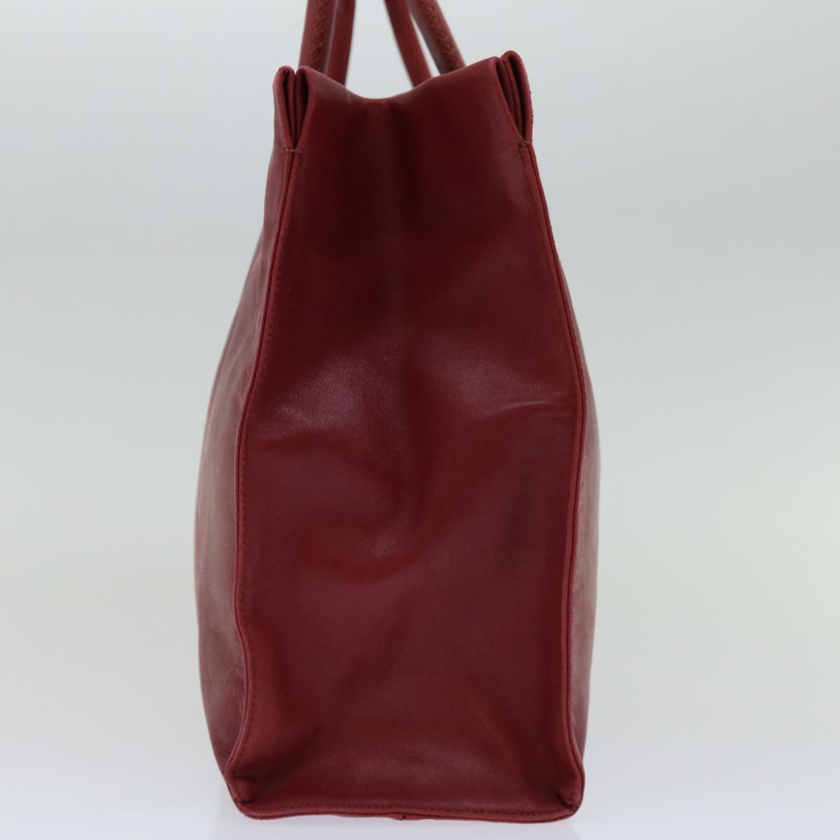 PRADA Hand Bag Leather Red ar11571B