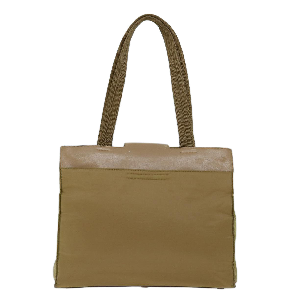 PRADA Hand Bag Nylon Beige ar11574B