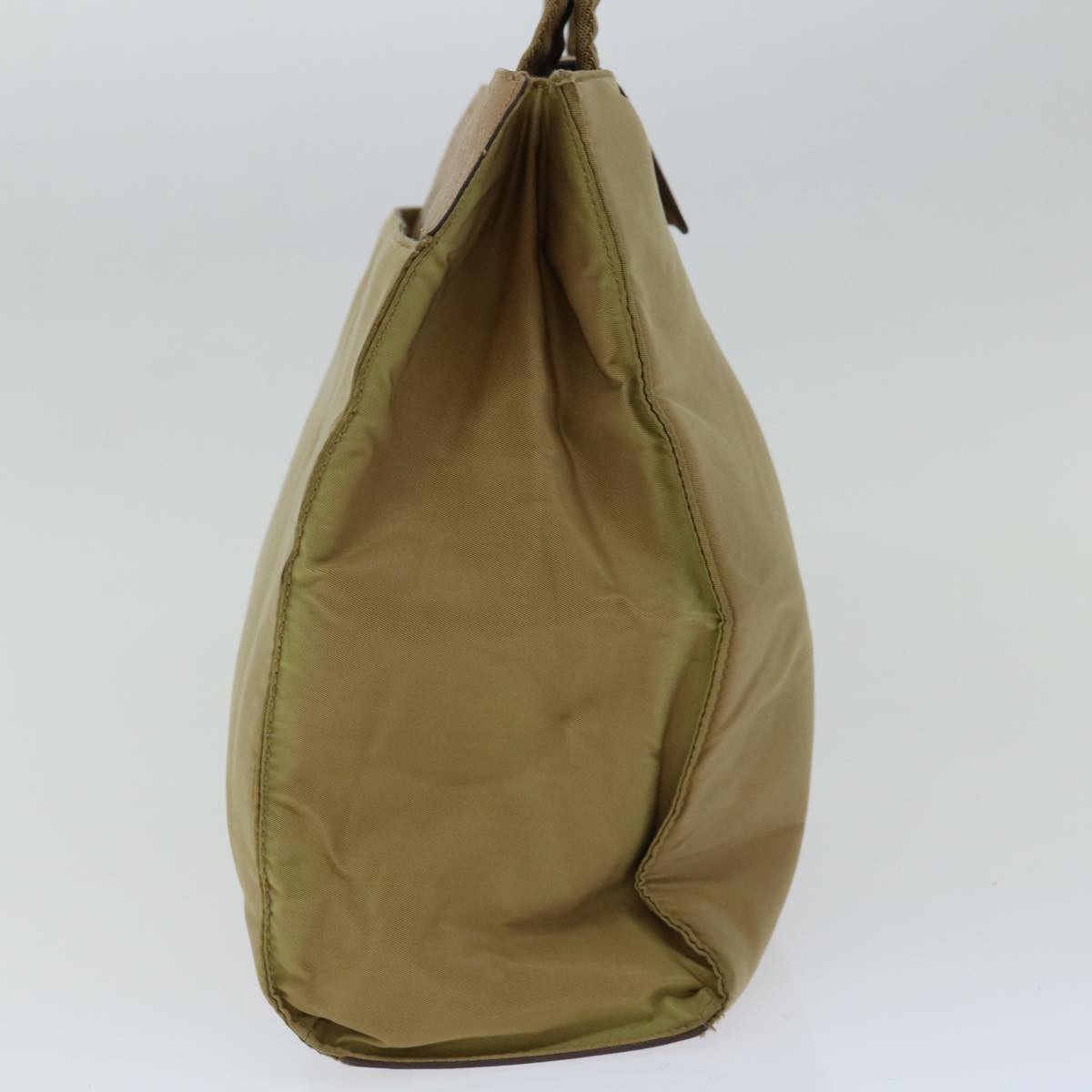 PRADA Hand Bag Nylon Beige ar11574B