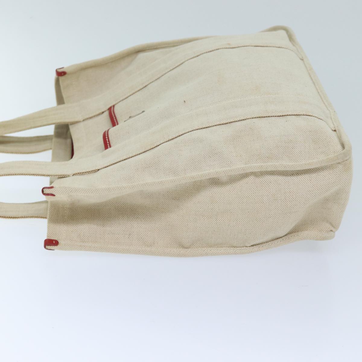 PRADA Tote Bag Canvas Beige ar11641B