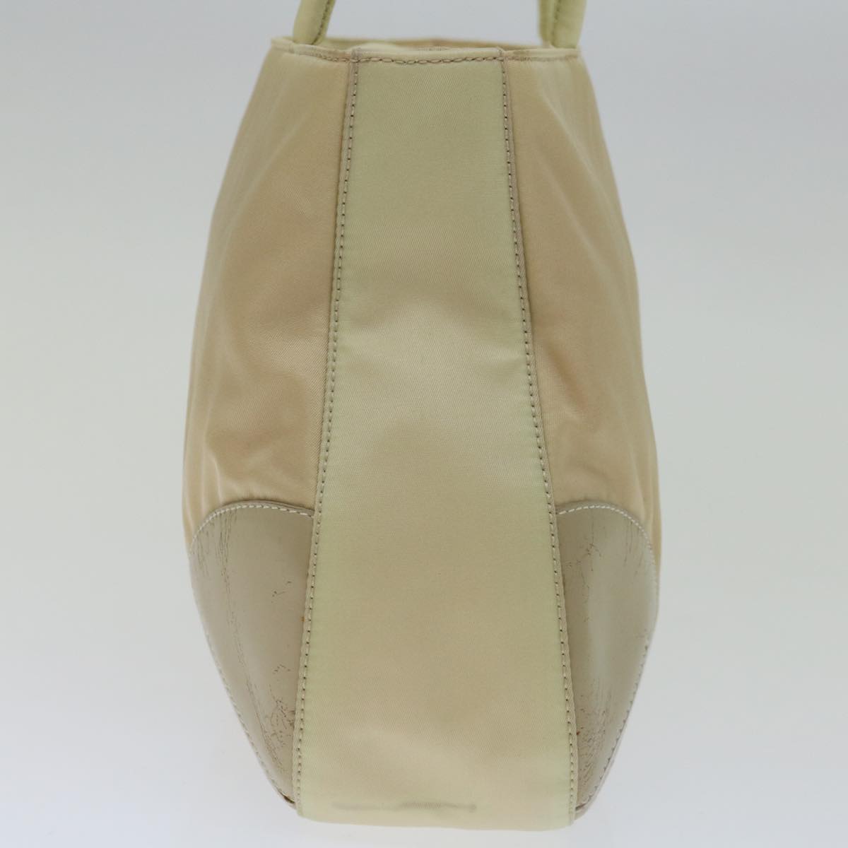 PRADA Hand Bag Nylon Beige ar11646B