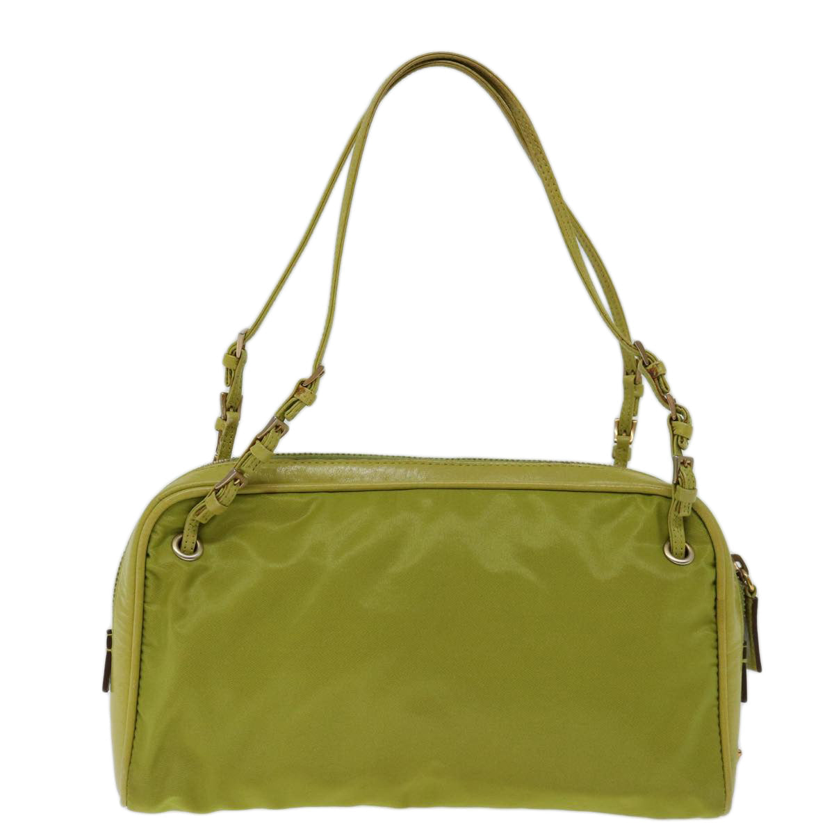 PRADA Hand Bag Nylon Green ar11658B